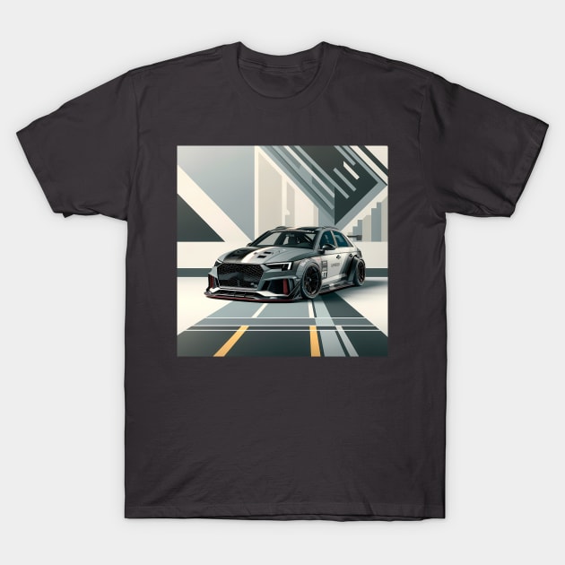 Audi RS4 T-Shirt by TaevasDesign